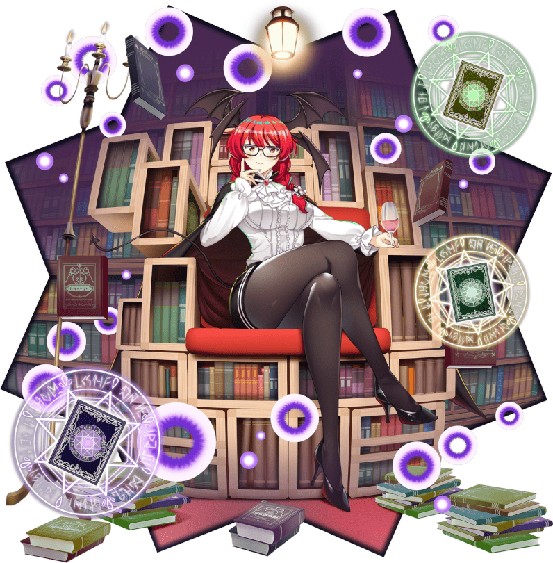 直筆色紙　東方　小悪魔　こぁ　一代大佐　世は並べて事も無し ぬこふぁ on X: 